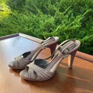 Banana Republic heels. Size 10. Brown/taupe.